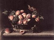 MOILLON, Louise Basket with Peaches and Grapes s oil painting picture wholesale